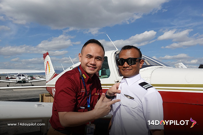 14DAYPILOT student managed to earn his pilot license faster