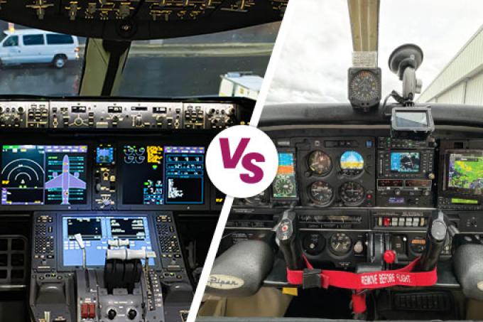 General Aviation Vs Airliners