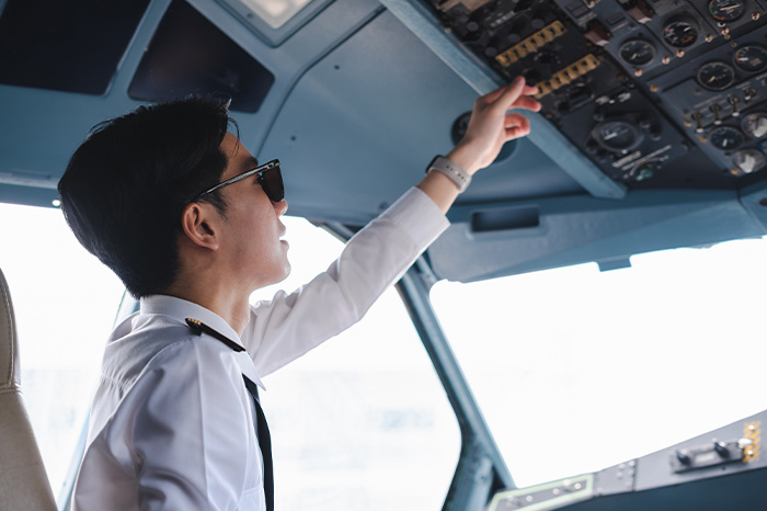 Pilot Preparing for Flight Training