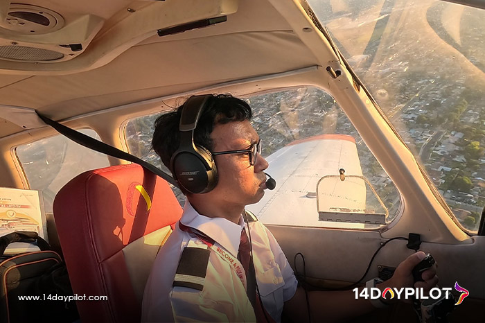 Student 14DAYPILOT Flight Academy Training in Piper Aircraft